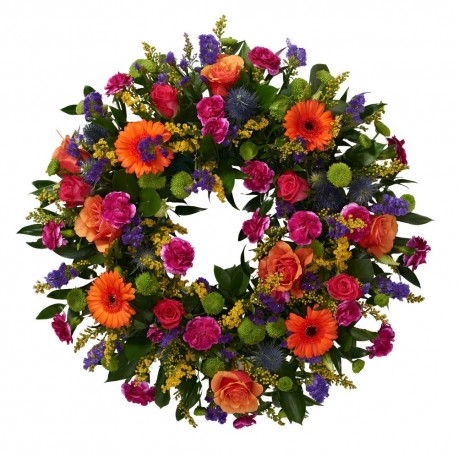 Vibrant loose wreath