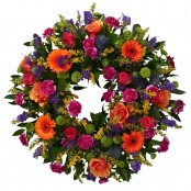 Vibrant loose wreath